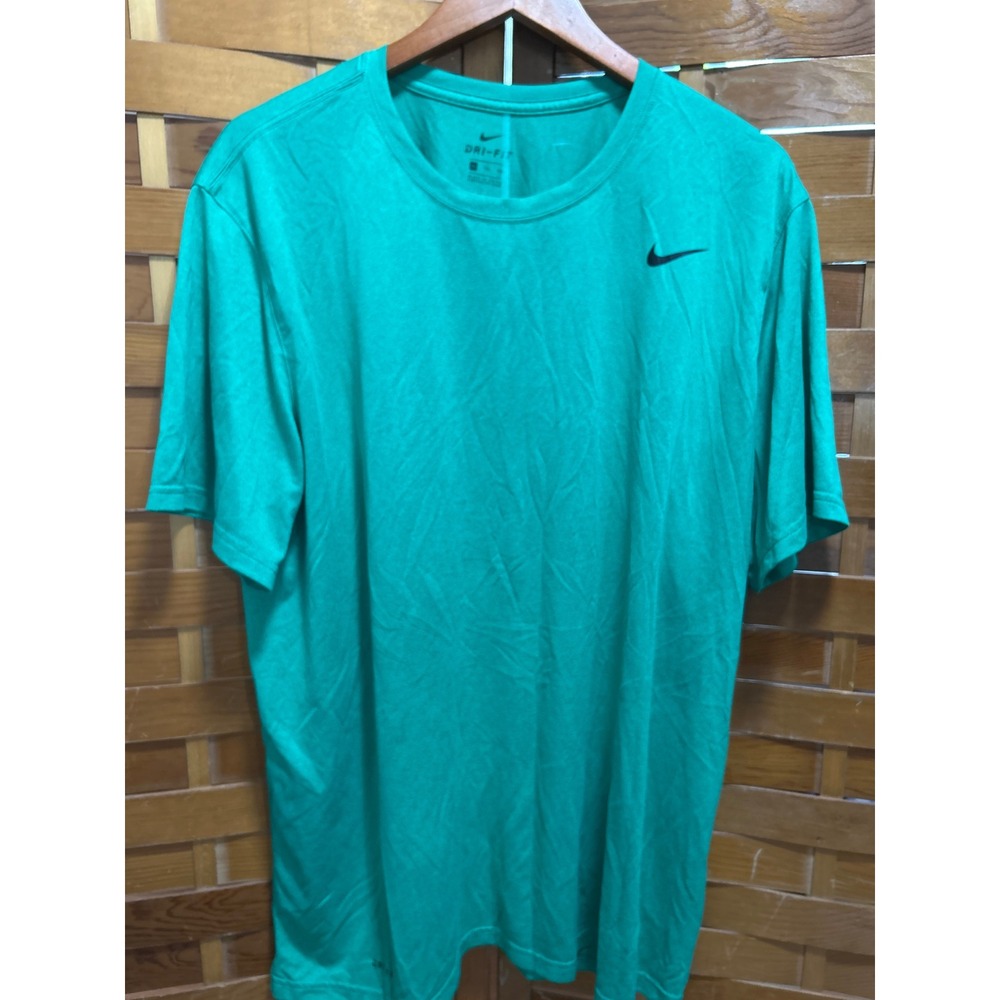 Nike Dri-Fit T Shirt Green Athletic Gym Workout‎ Men's 2XL